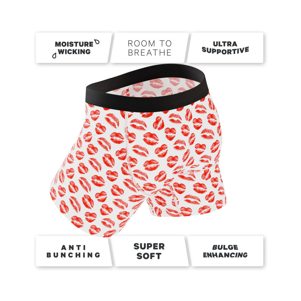 Shinesty The Pucker Up Lipstick Kiss Ball Hammock Pouch Underwear with Fly S