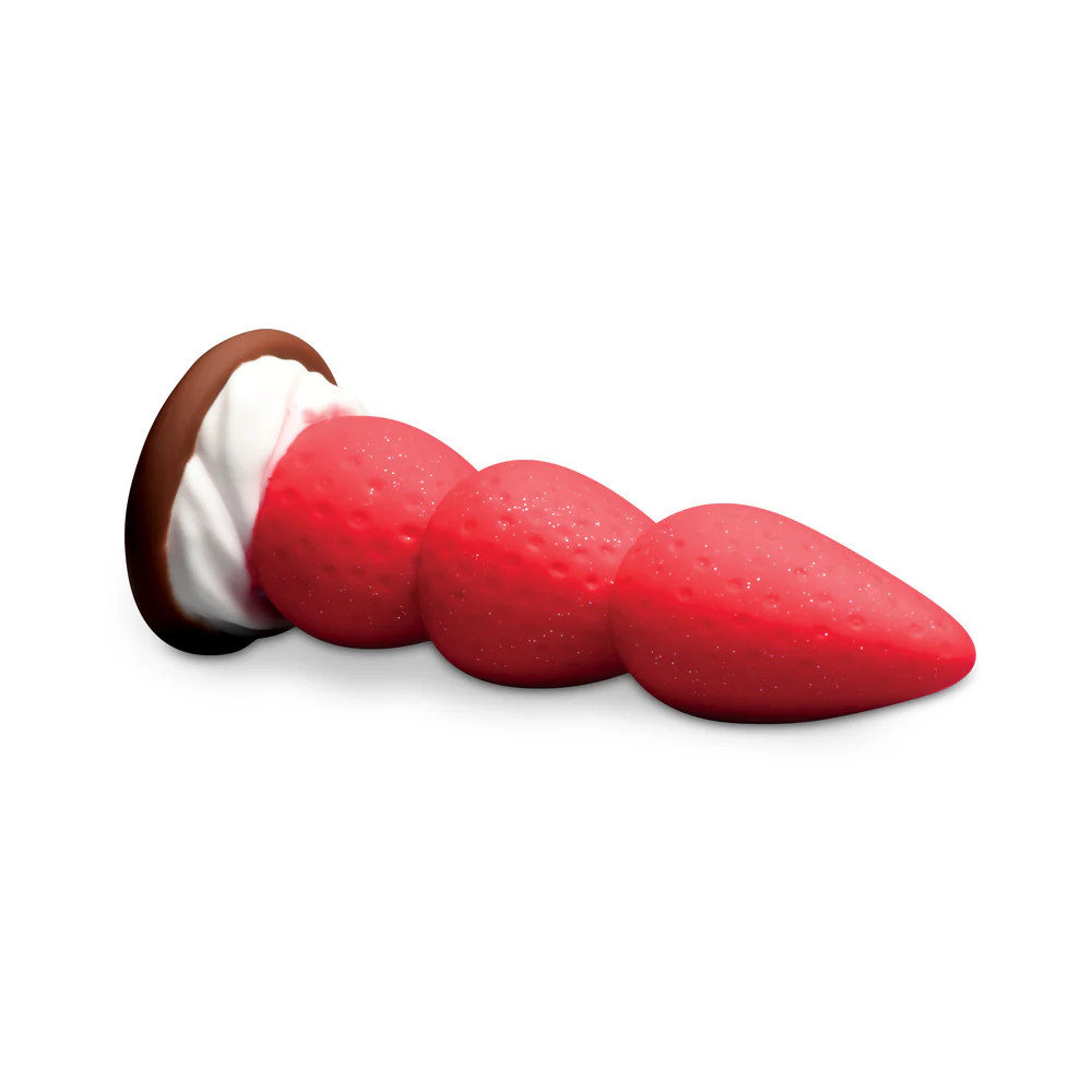 Simply Sweet Strawberry Sweet Cream Premium Silicone Dildo