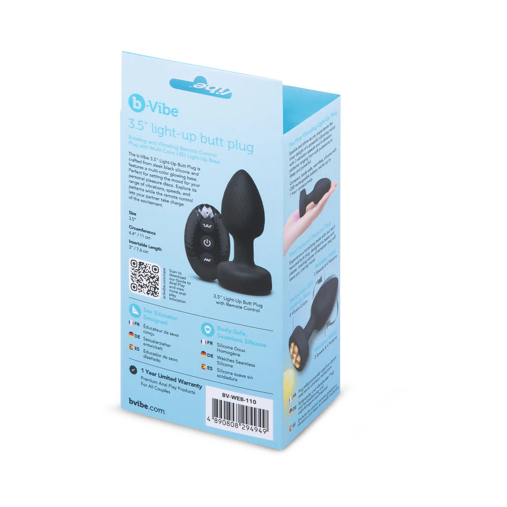 b-Vibe 3.5 in. Light-Up Butt Plug