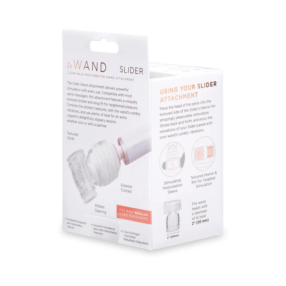 Le Wand Slider Clear Male Masturbator Wand Attachment