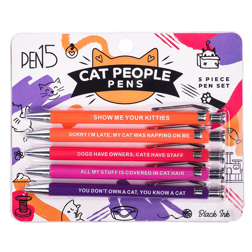 Cat People Pens 5-Pack
