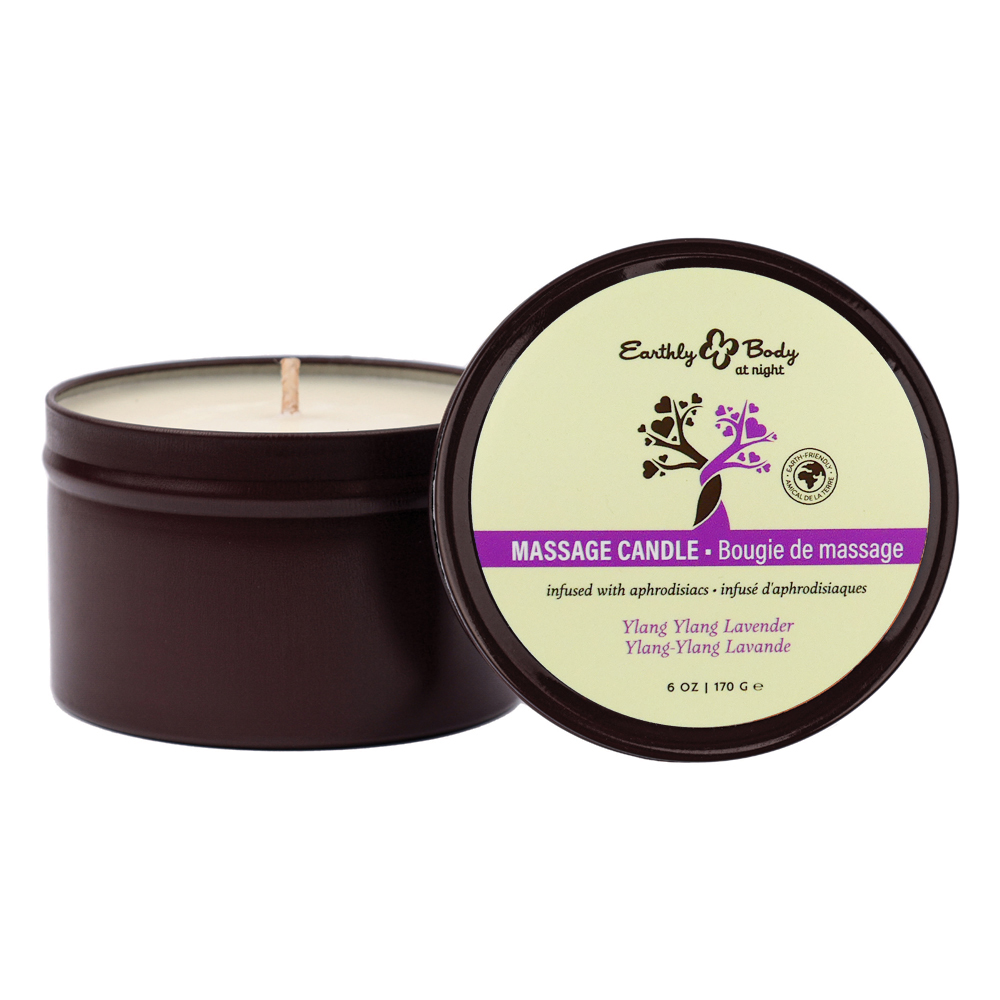 Earthly Body At Night Candle Aphrodisiac Collection Ylang Ylang Lavender 6 oz.