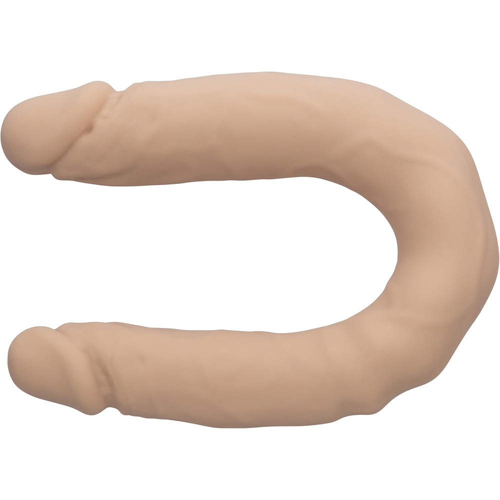 Silicone Studs Bend And Hold Dual Dong 16" Ivory