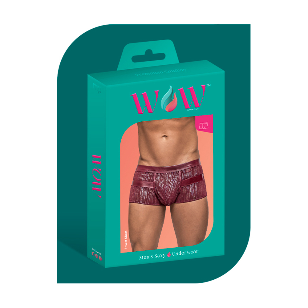 Wow Insert Dazzle Short Burgundy Small