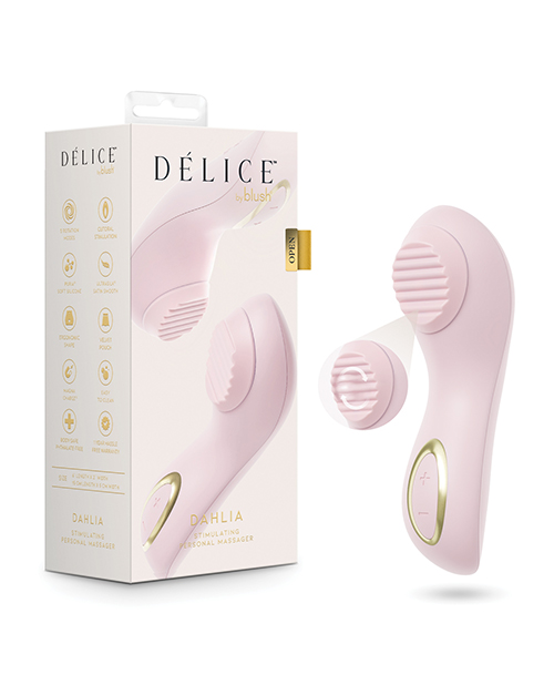 Blush Dahlia Rotating Stimulating Personal Massager - Pink