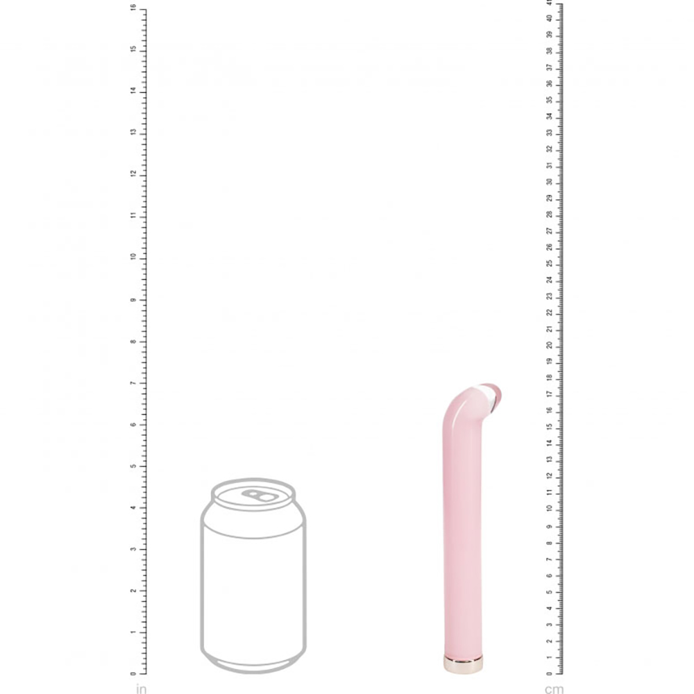 Loveline Aurora 6.3" G-Spot Glass Vibrator Pink