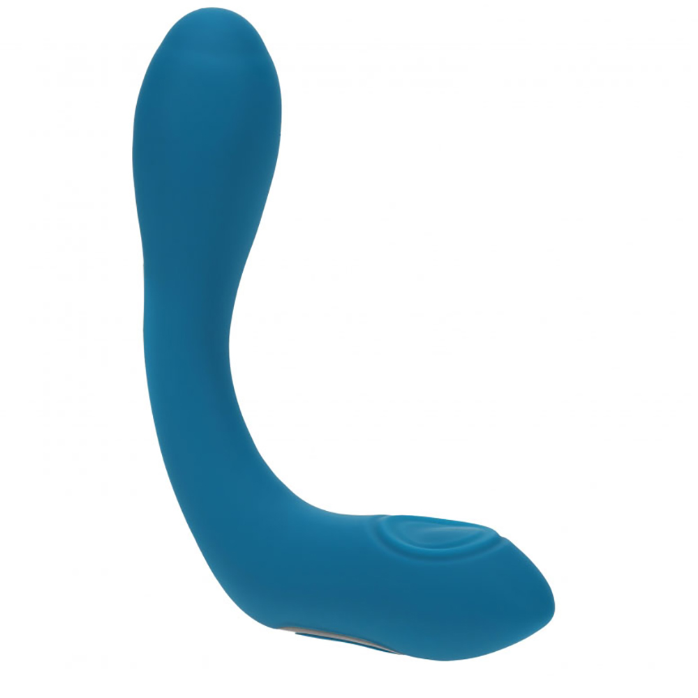 Levelz Vibrating Heating Bendable Tapping Silicone Prostate Stimulator Teal