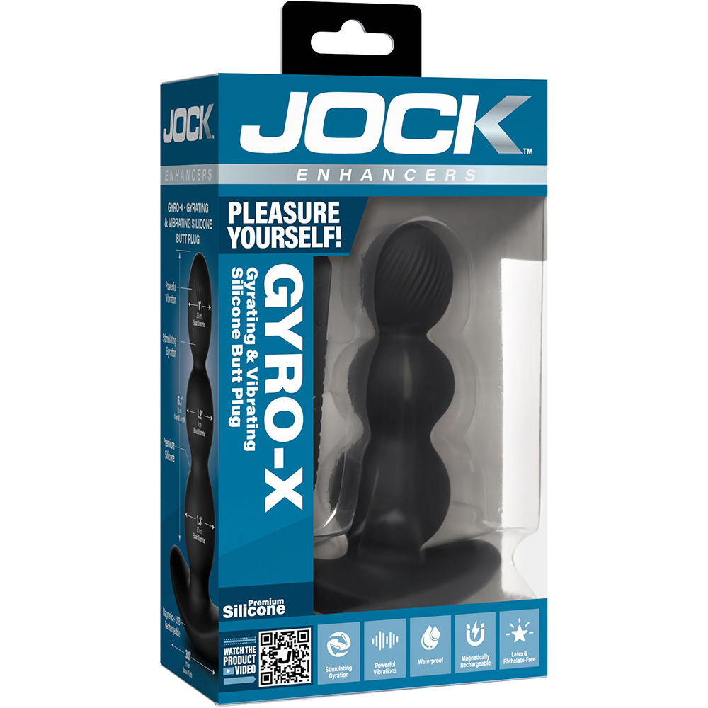 Jock Enhancers Gryo-X Gyrating & Vibrating Silicone Butt Plug