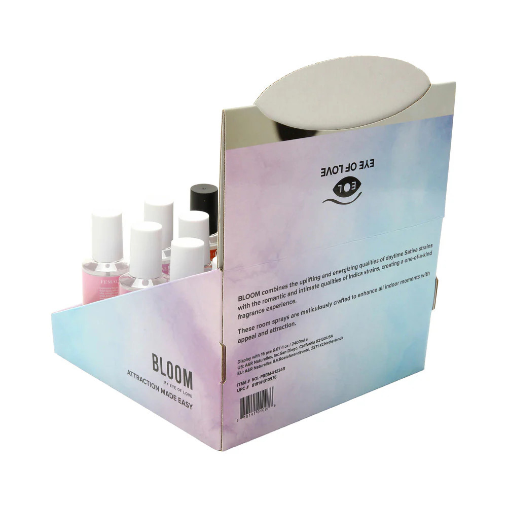 Eye of Love Bloom Pheromone Room Spray 4x4 Prepack - Cardboard