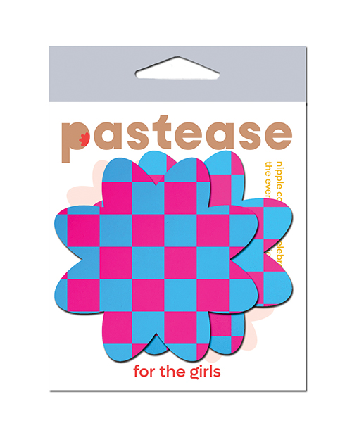 Pastease Neon Checkered Petal - Pink/Blue O/S
