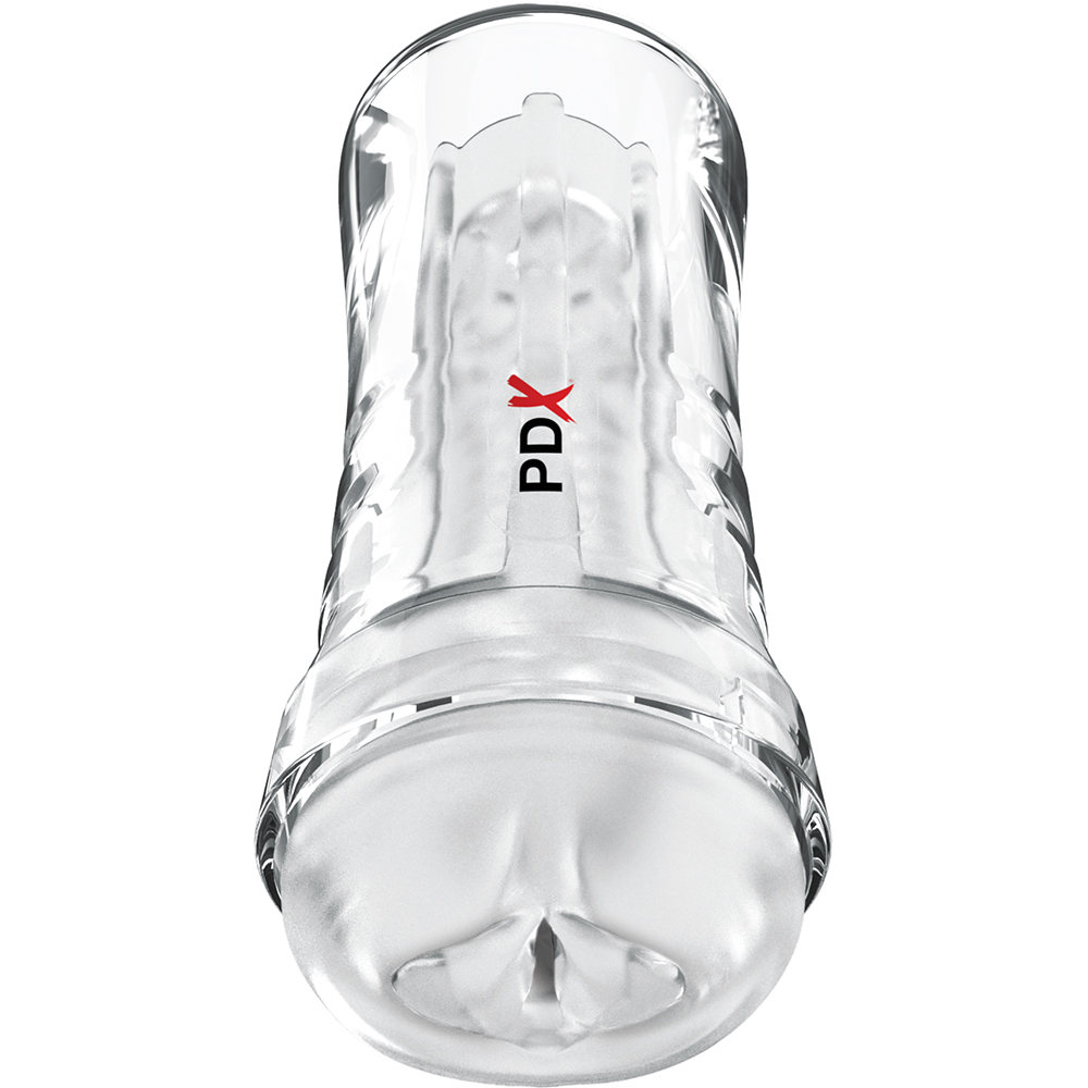 PDX Extreme Wet Pussies Super Luscious Lips Self-Lubricating Stroker Frosted