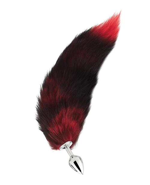 Fox Tail Medium Plug - Red