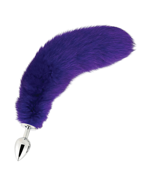 Fox Tail Large Plug - Bright Purple