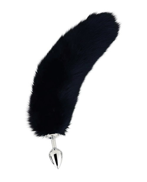 Fox Tail Medium Plug - Black