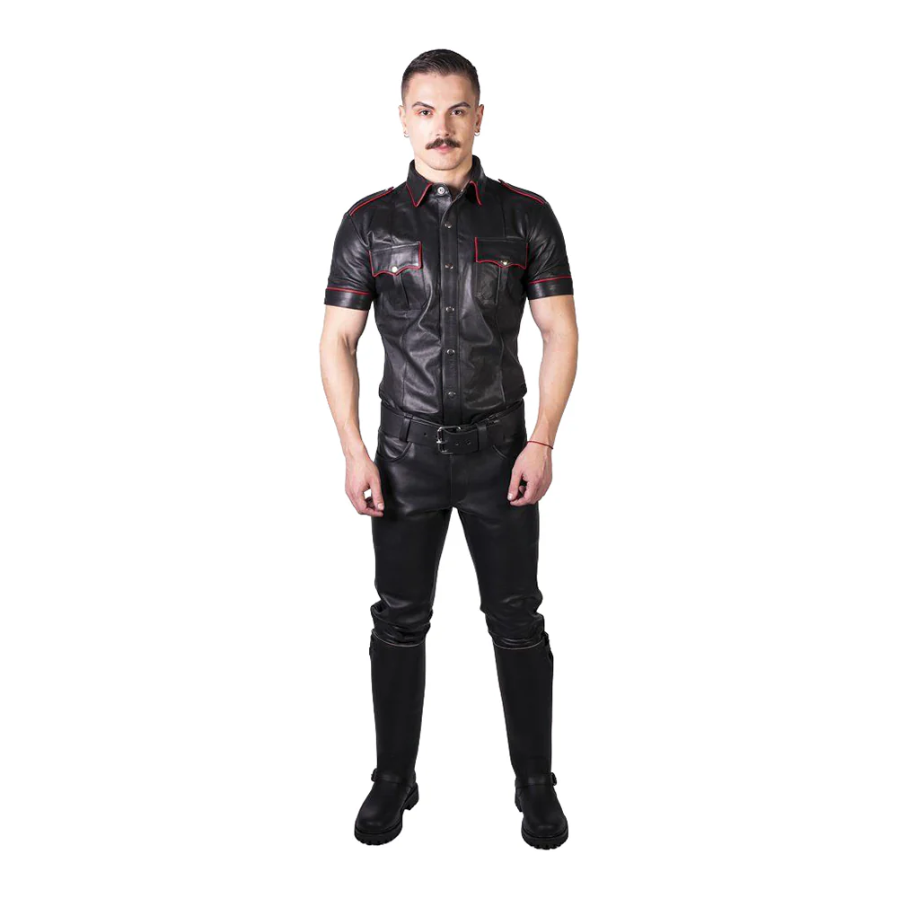 Prowler RED Leather Jeans Black 32 in.
