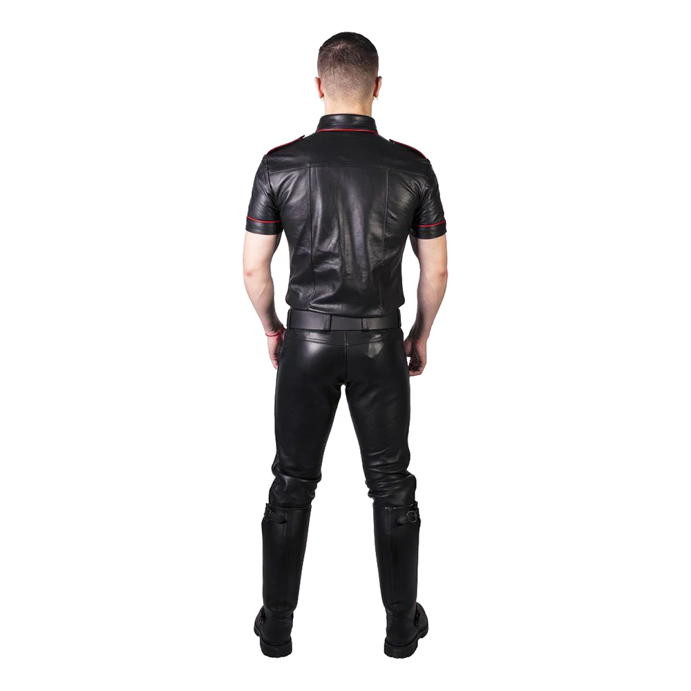 Prowler RED Leather Jeans Black 32 in.