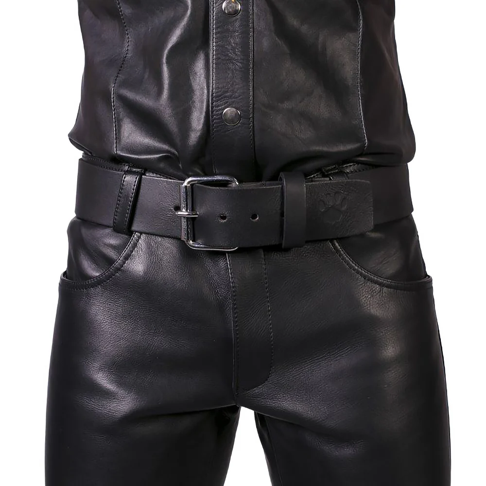 Prowler RED Leather Jeans Black 35 in.