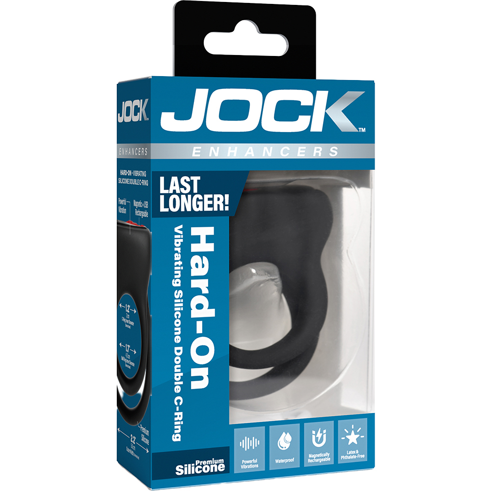 Jock Enhancers Hard-On Vibrating Silicone Double C-Ring