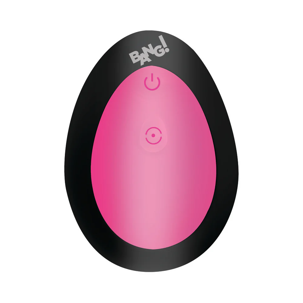 BANG! Thrusting & Vibrating Silicone Butt Plug Pink