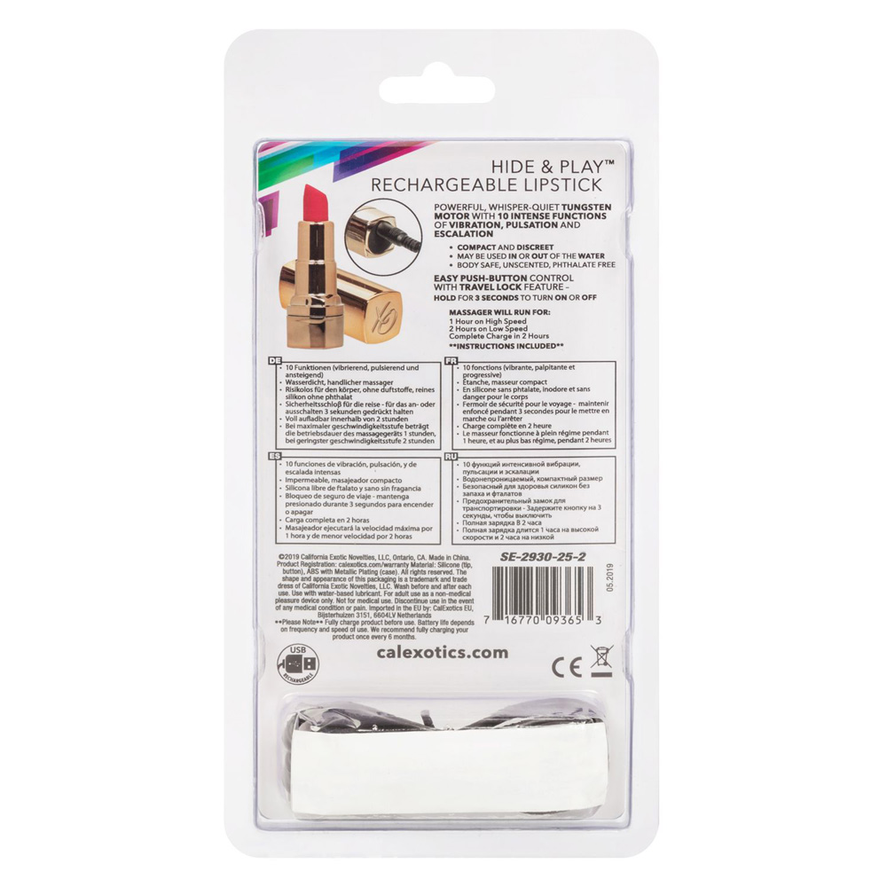Hide & Play Rechargeable Lipstick Coral