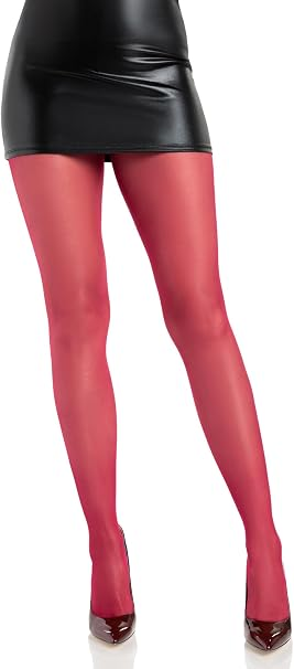 Lycra Sheer to Waist Support Pantyhose - Os - Burgundy