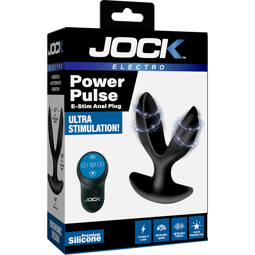 Jock Electro Power Pulse E-Stim Anchor Anal Plug