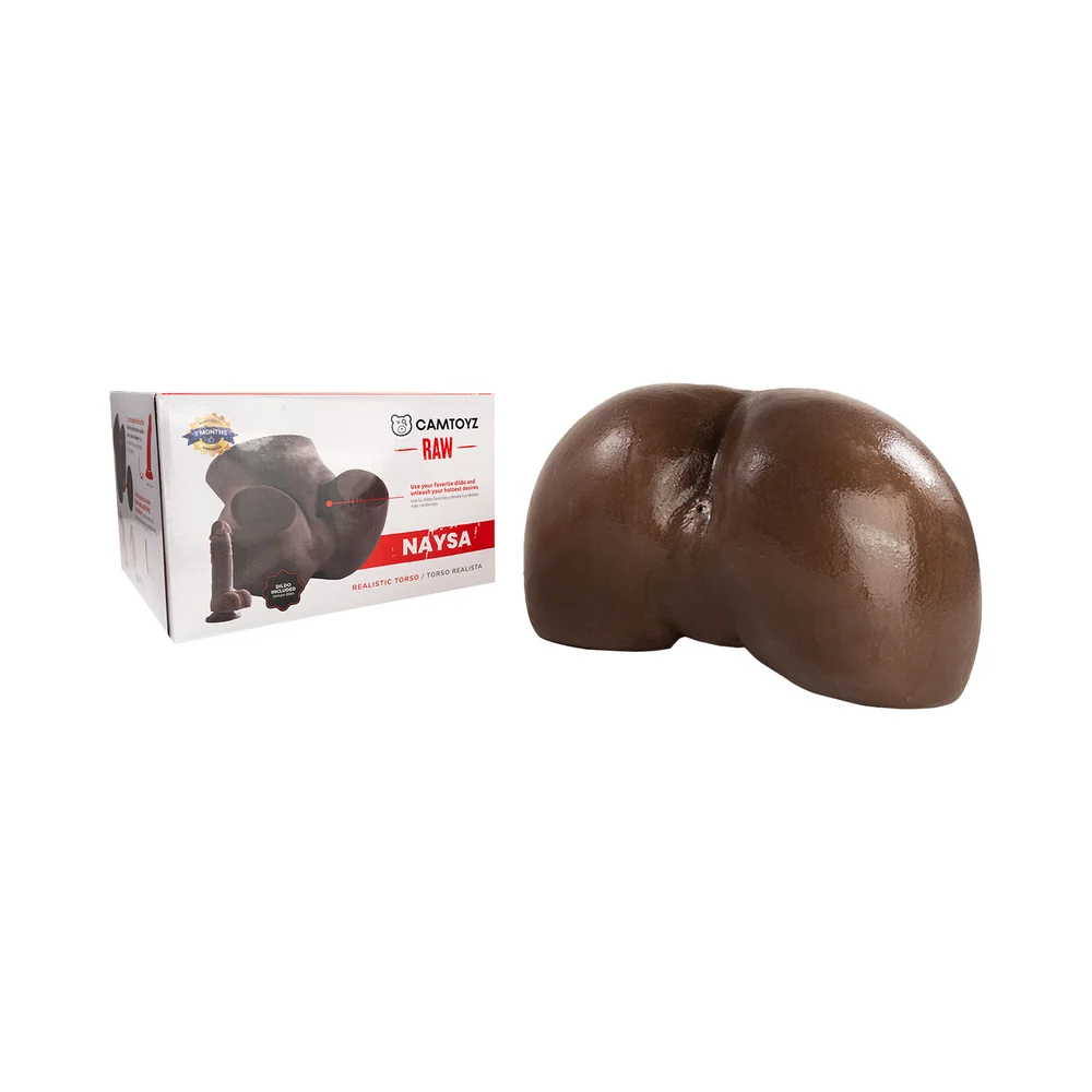Camtoyz Raw Torso Naysa Piel Oscura Chocolate