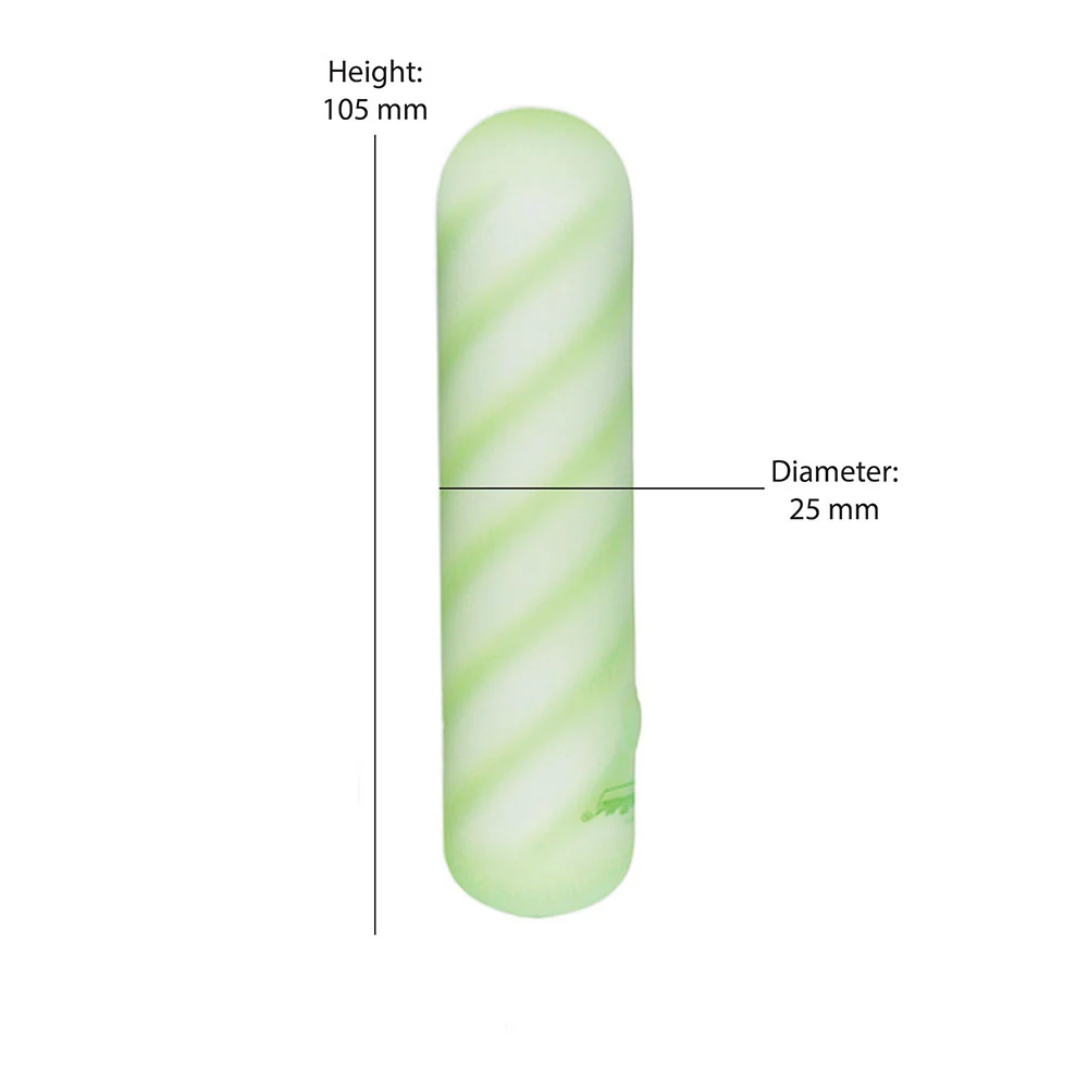 Softies Dual Layer Bullet 4 in. Green
