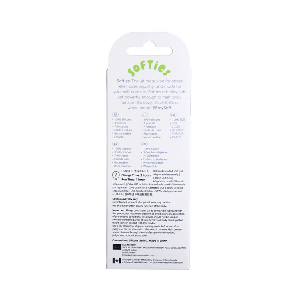 Softies Dual Layer Bullet 4 in. Green