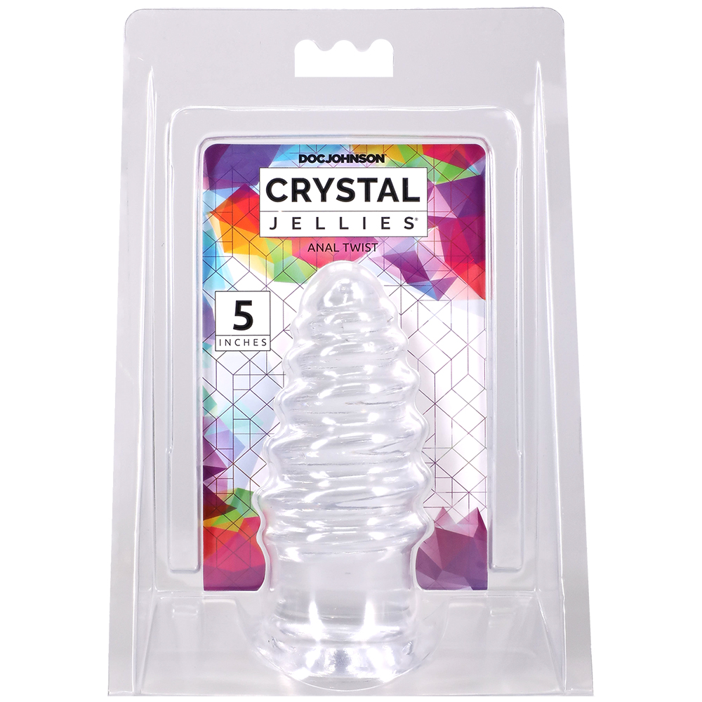 Crystal Jellies Anal Twist 5 Inch Clear