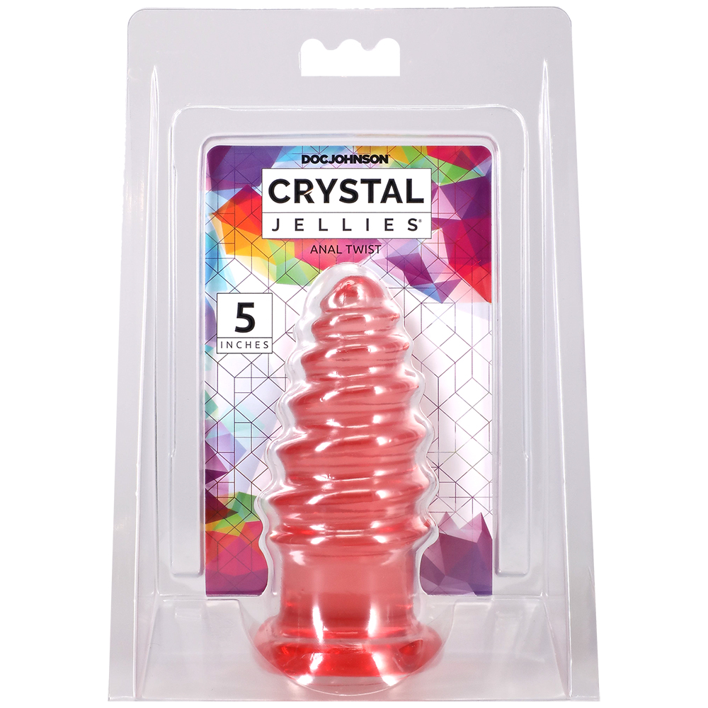 Crystal Jellies Anal Twist 5 Inch Pink
