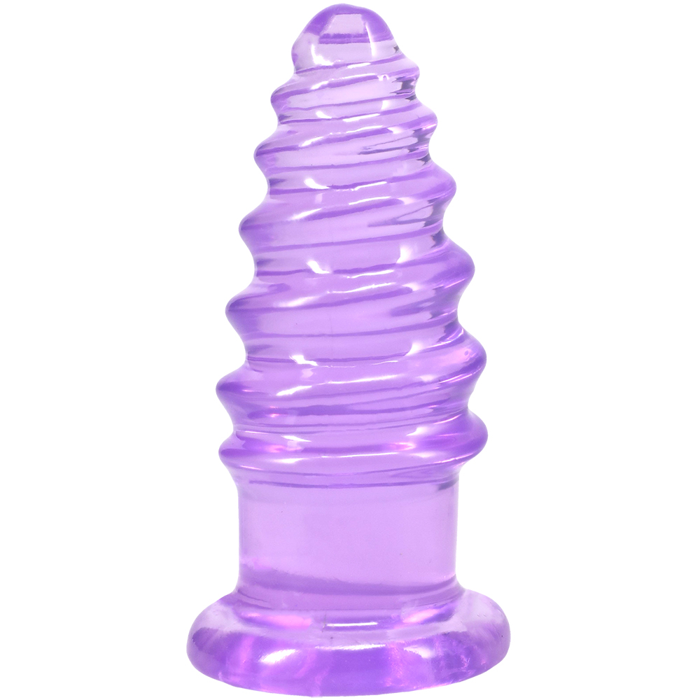 Crystal Jellies Anal Twist 5 Inch Purple