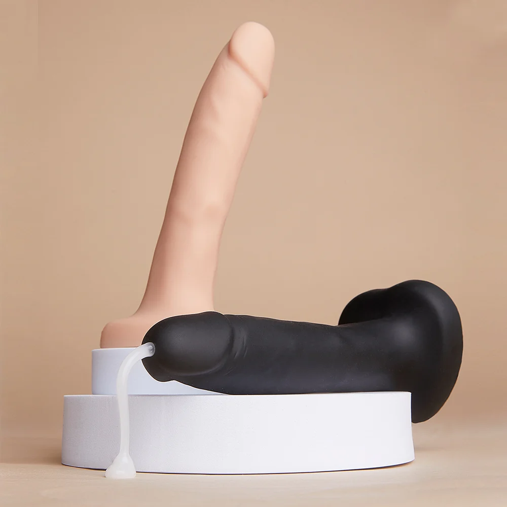 Strap-On-Me Squirting Cum Realistic Dildo Large Black