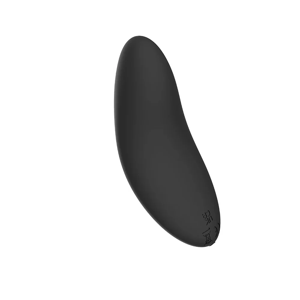 Spectrum Essentials Rechargeable Silicone Compact External Vibrator Black