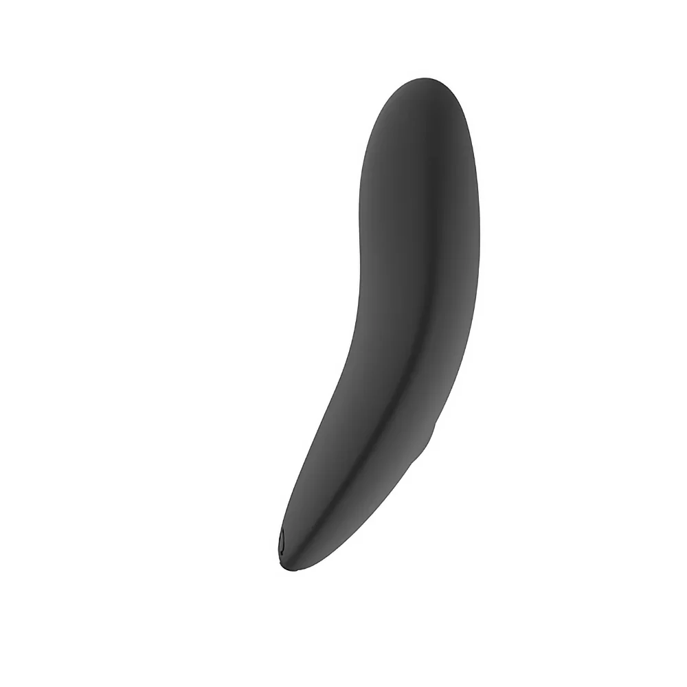 Spectrum Essentials Rechargeable Silicone Compact External Vibrator Black