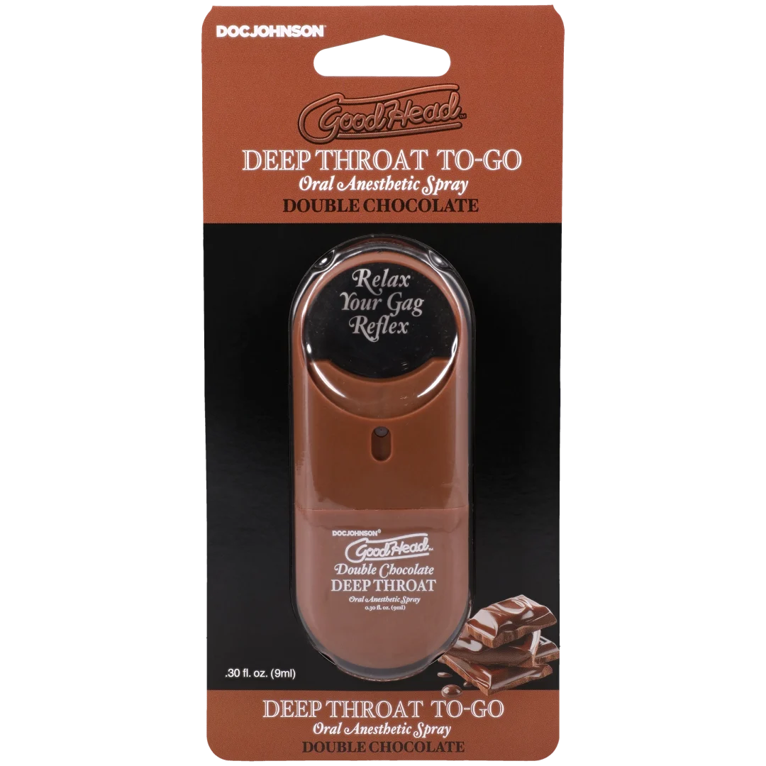Goodhead - Deep Throat Spray to-Go - Double Chocolate - .30 Fl. Oz.