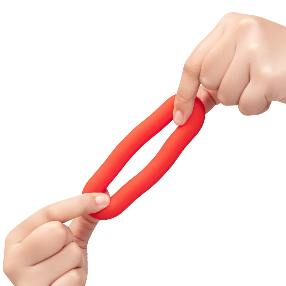 b-Vibe Flex Ring Bulk Silicone C-Ring Red