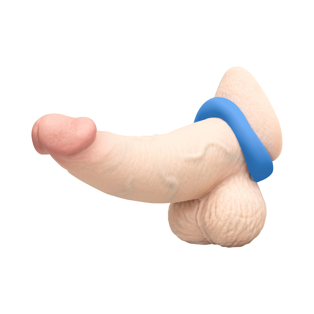 b-Vibe Flex Ring Delta Silicone C-Ring Blue