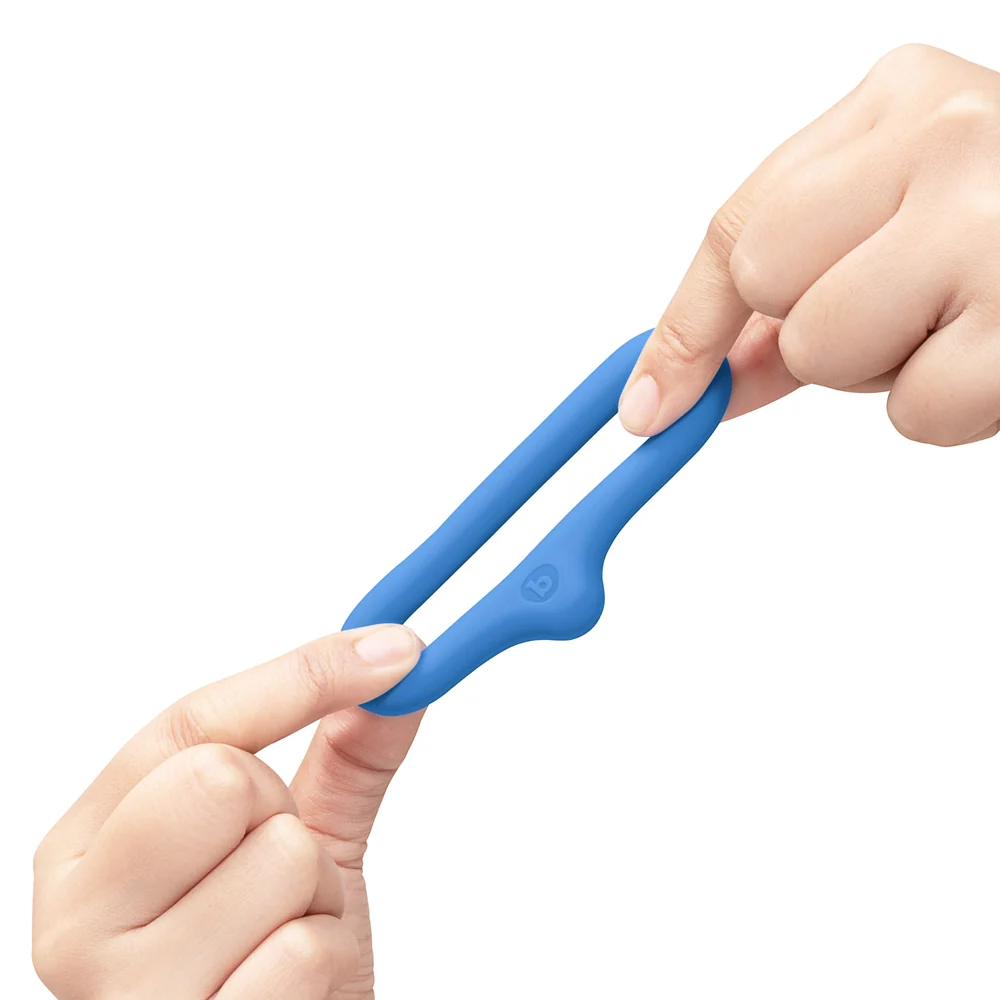 b-Vibe Flex Ring Drip Silicone C-Ring Blue