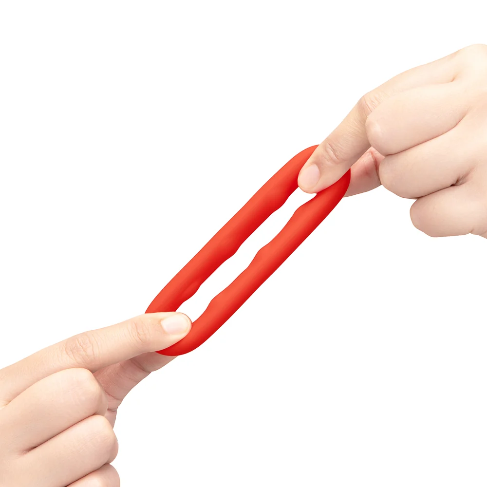 b-Vibe Flex Ring Grip Ultra Soft Silicone C-Ring Red
