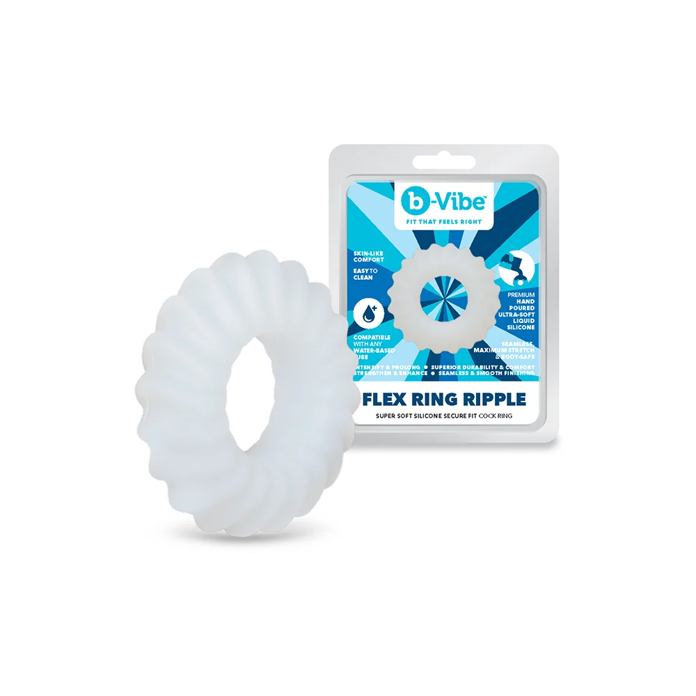 b-Vibe Flex Ring Ripple Ultra Soft Silicone C-Ring