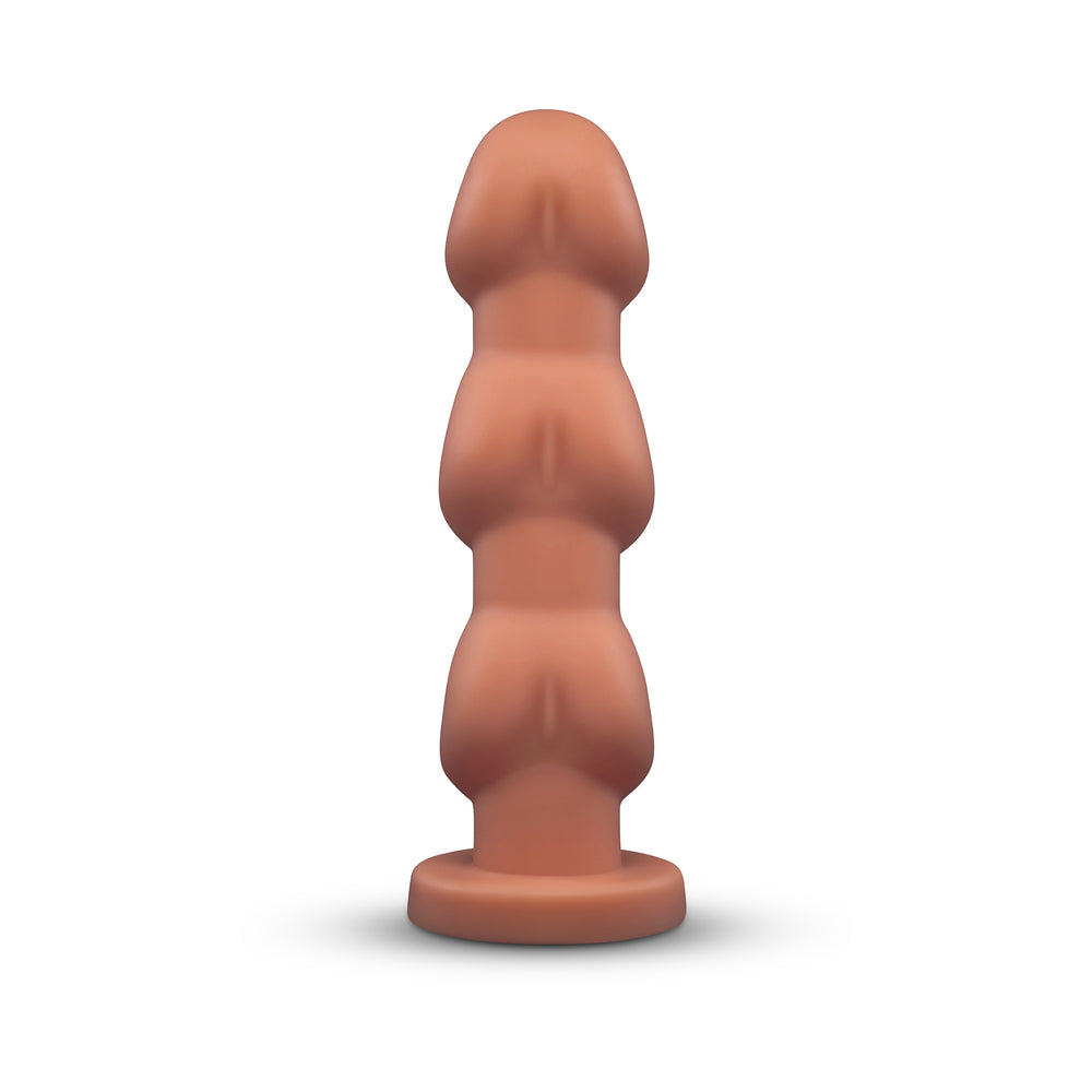 b-Vibe Headz 10.5 in. Multi-Bulb Dildo with Flared Base