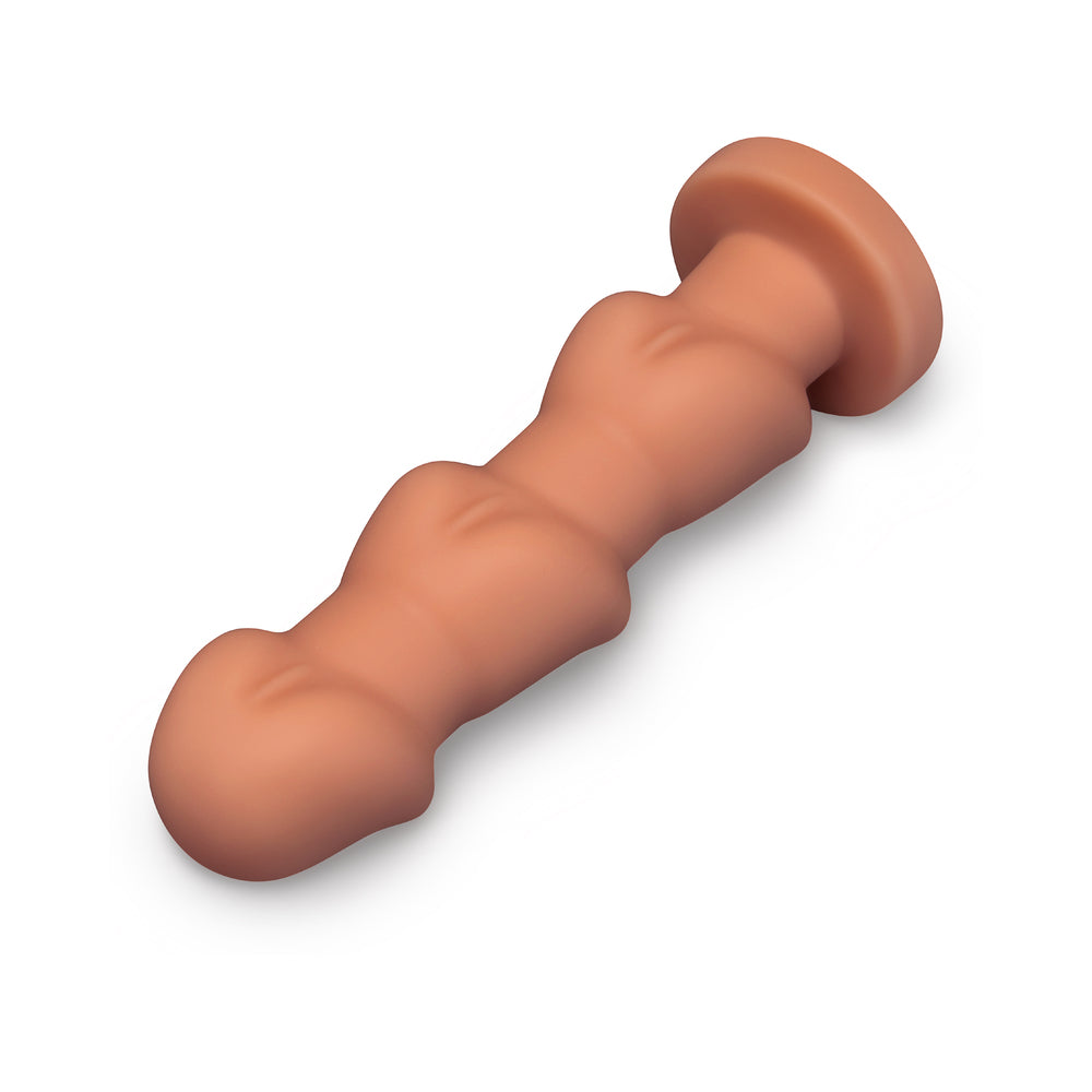b-Vibe Headz 10.5 in. Multi-Bulb Dildo with Flared Base
