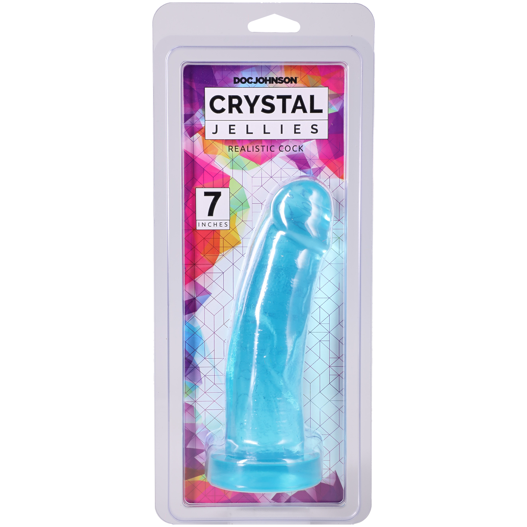 Crystal Jellies - Realistic Cock - 7 Inch Teal