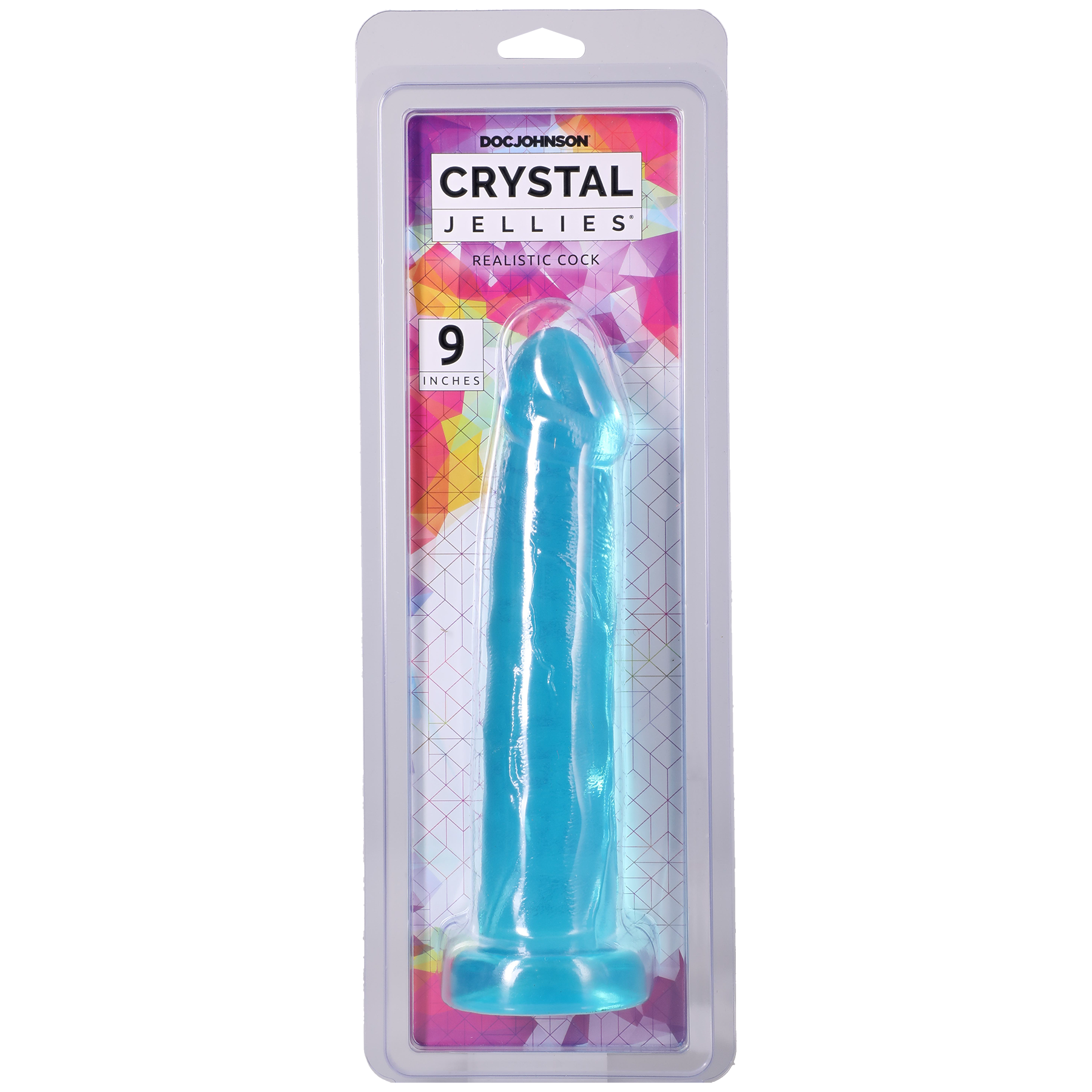 Crystal Jellies - Realistic Cock - 9 Inch Teal
