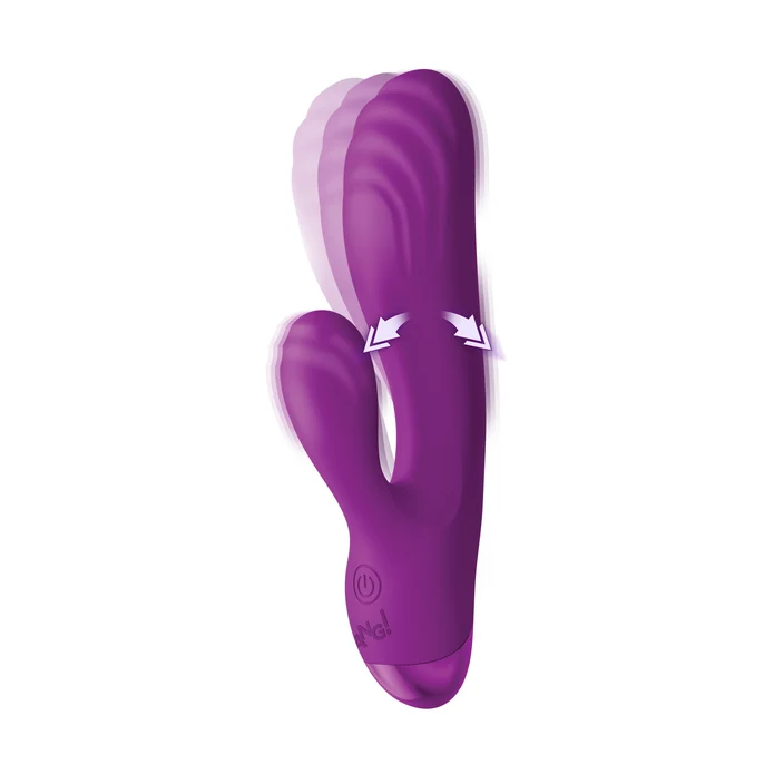 Bg G-Spot Silicone Rabbit Vibrator Purple