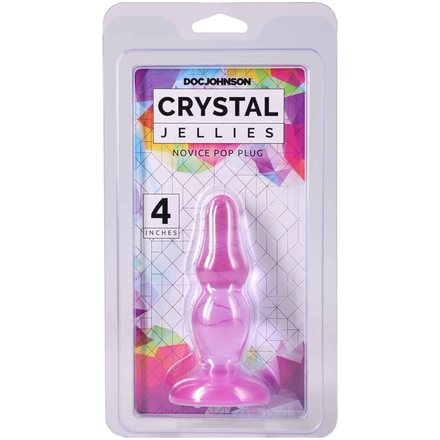Crystal Jellies - Novice Pop Plug - 4 Inch Purple