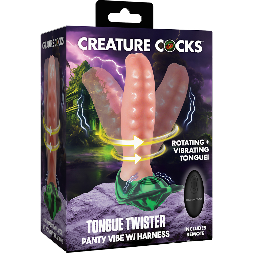 Creature Cocks Tongue Twister Panty Vibe W/ Harness