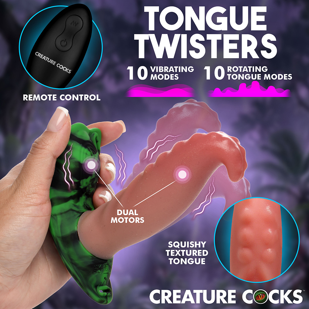 Creature Cocks Tongue Twister Panty Vibe W/ Harness