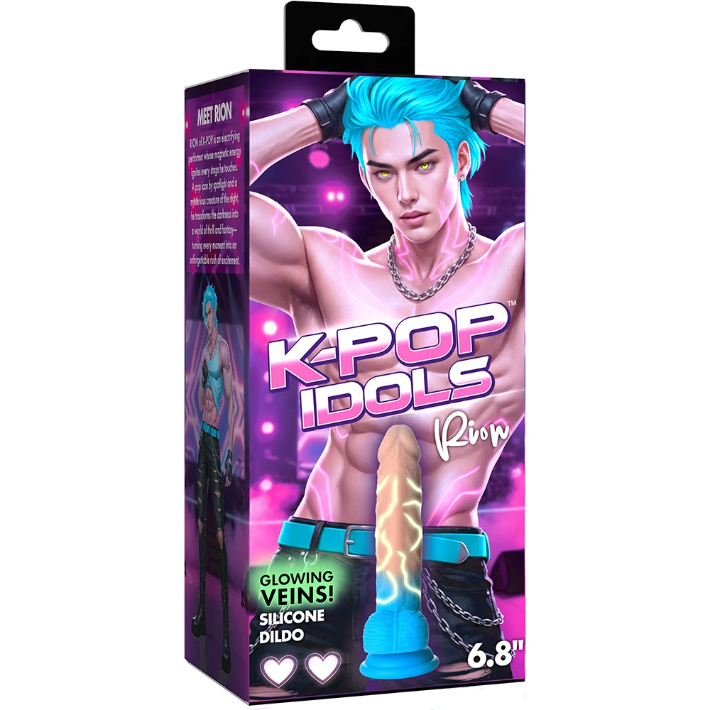 K-Pop Idols Rion Silicone Dildo With Balls